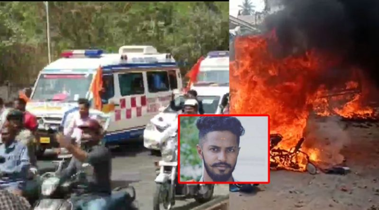 ಧಗಧಗಿಸುತ್ತಿದೆ ಶಿವಮೊಗ್ಗ : ಕಲ್ಲು ತೂರಾಟ, ಅಂಗಡಿ-ಮುಂಗಟ್ಟು ಧ್ವಂಸ, ಗಾಳಿಯಲ್ಲಿ ಗುಂಡು harsha