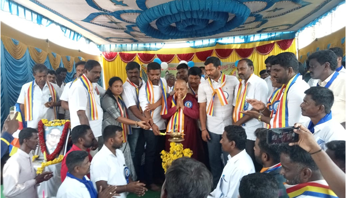 ಅಂಬೇಡ್ಕರ್ ಜಯಂತಿ ಕಾರ್ಯಕ್ರಮ: ಅಂಬೇಡ್ಕರ್ ಸಮುದಾಯ ಭವನ ಉದ್ಘಾಟನೆ samudaya bhavana