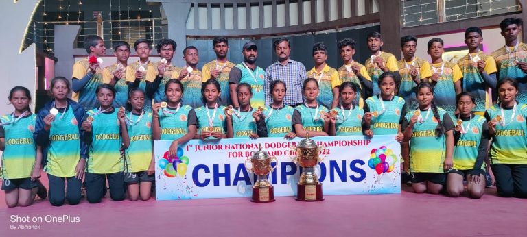 ರಾಷ್ಟ್ರ ಮಟ್ಟದ ಡಾಡ್ಜ್ ಬಾಲ್ ಪಂದ್ಯಾವಳಿಯಲ್ಲಿ ಪ್ರಥಮ ಸ್ಥಾನ ಪಡೆದ SBG ವಿದ್ಯಾಸಂಸ್ಥೆಯ ವಿದ್ಯಾರ್ಥಿಗಳು dodge ball