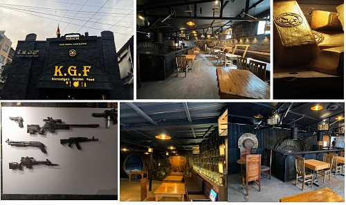 ಬೆಂಗಳೂರಿನಲ್ಲಿ ತಲೆ ಎತ್ತಿದೆ ‘ಕೆಜಿಎಫ್’ ಥೀಮ್ ಹೊಟೇಲ್ kgf