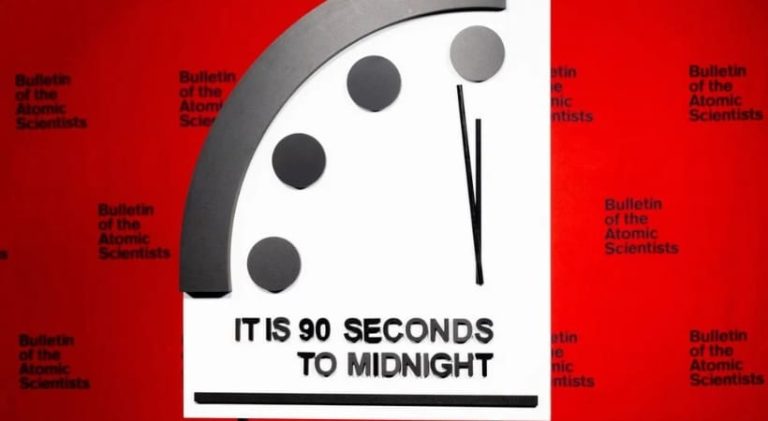 ಪ್ರಪಂಚದ ಅಂತ್ಯಕ್ಕೆ ಕೇವಲ 90 ಸೆಕೆಂಡುಗಳು ಉಳಿದಿರುವ ಮಾನವೀಯ ಗಡಿಯಾರ Doms de gadiyara