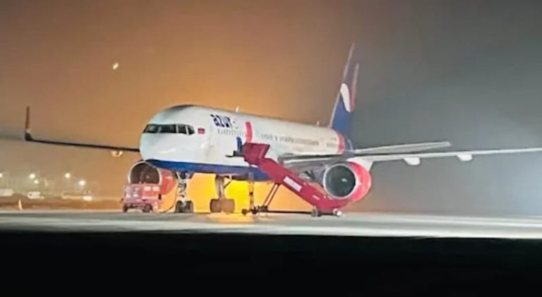 ಮಾಸ್ಕೋ-ಗೋವಾ ವಿಮಾನಕ್ಕೆ ಬಾಂಬ್ ಬೆದರಿಕೆ; ಪರಿಶೋಧನೆ ಮುಂದುವರಿಕೆ masko gova