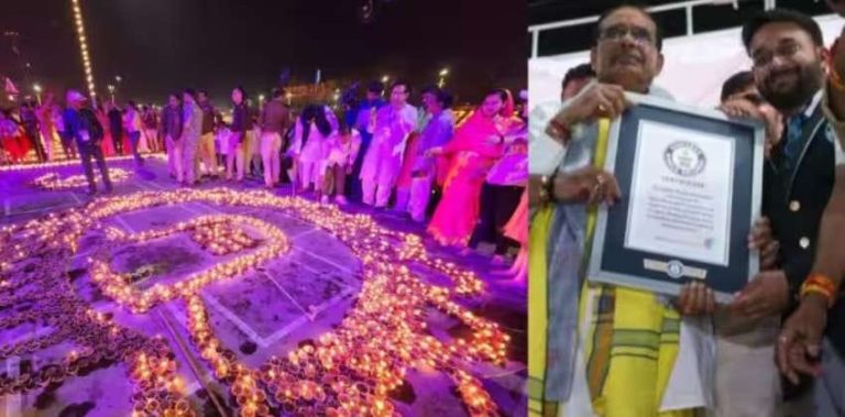 ಮಹಾಶಿವರಾತ್ರಿಯಂದು ಬೆಳಗಿದ 18.82 ಲಕ್ಷ ದೀಪಗಳು; ಉಜ್ಜಯಿನಿ ಗಿನ್ನಿಸ್ ದಾಖಲೆಗೆ