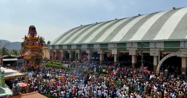 ಮಲೆ ಮಹದೇಶ್ವರ ಬೆಟ್ಟದಲ್ಲಿ ಯುಗಾದಿ ಜಾತ್ರೆಯ ರಥೋತ್ಸವ male maeshwara betta