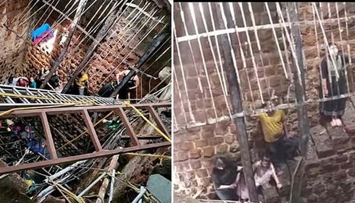 ರಾಮ ನವಮಿ ವೇಳೆ ಭಾರೀ ಅವಘಡ: ದೇವಸ್ಥಾನದ ಮೆಟ್ಟಿಲು ಬಾವಿ ಕುಸಿದು 13 ಮಂದಿ ಸಾವು ramanavami