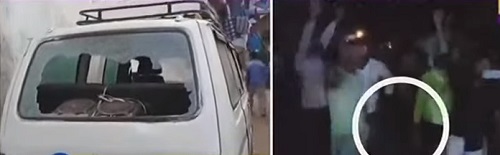 ಹಿಂದೂ ಕಾರ್ಯಕರ್ತರಿಂದ ಮಸೀದಿ, ಮನೆ ಮತ್ತು ವಾಹನಗಳ ಮೇಲೆ ಕಲ್ಲು ತೂರಾಟ vahana