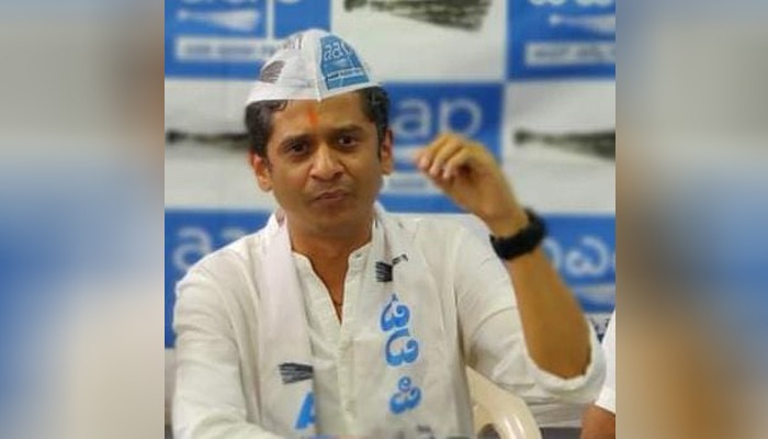 40 ಪರ್ಸೆಂಟ್ ಭ್ರಷ್ಟಾಚಾರದ ಬಗ್ಗೆ ಮಾತನಾಡಲು ಸಿಎಂ ಬರುತ್ತಿದ್ದಾರೆ: ಆಮ್ ಆದ್ಮಿ ಮುಖಂಡ ರಾಜಕುಮಾರ ಟೋಪಣ್ಣ ವಾಗ್ದಾಳಿ rajakumara topanna