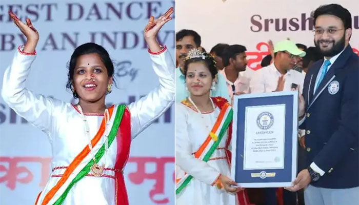 ಸತತ 5 ದಿನ ನೃತ್ಯ:ವಿಶ್ವ ದಾಖಲೆ ಬರೆದ 16 ವರ್ಷದ ಬಾಲಕಿ dance