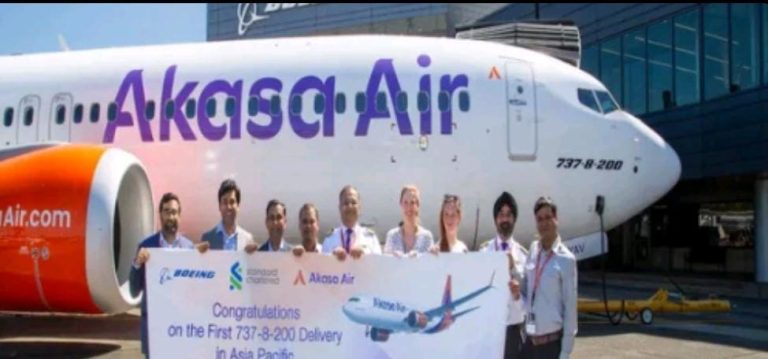 ಪರಿಸರ ಸ್ನೇಹಿ ಬೋಯಿಂಗ್ 20ನೇ ವಿಮಾನ ಪರಿಚಯಿಸಿದ ಆಕಾಸ ಏರ್ ಲೈನ್ಸ್ akasa air
