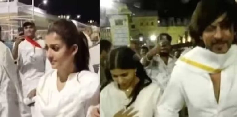 ತಿರುಪತಿ ದೇವಸ್ಥಾನಕ್ಕೆ ಭೇಟಿ ನೀಡಿದ ಶಾರುಖ್ ಖಾನ್ ಮತ್ತು ಕುಟುಂಬ sharukh khan