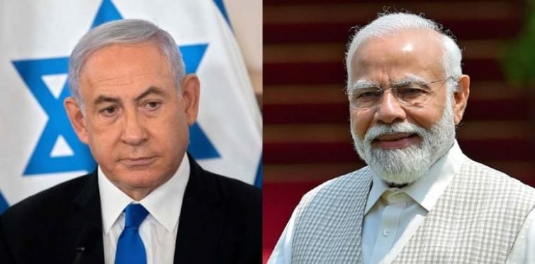 ಭಾರತ ಇಸ್ರೇಲ್ ಜೊತೆಗಿದೆ ಎಂದ ಮೋದಿ benjamin & modhi