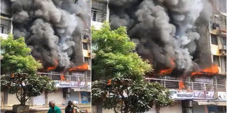 ಮುಂಬೈನ 8 ಅಂತಸ್ತಿನ ವಸತಿ ಕಟ್ಟಡದಲ್ಲಿ ಬೆಂಕಿ: ಇಬ್ಬರು ಸಾವು mumbai