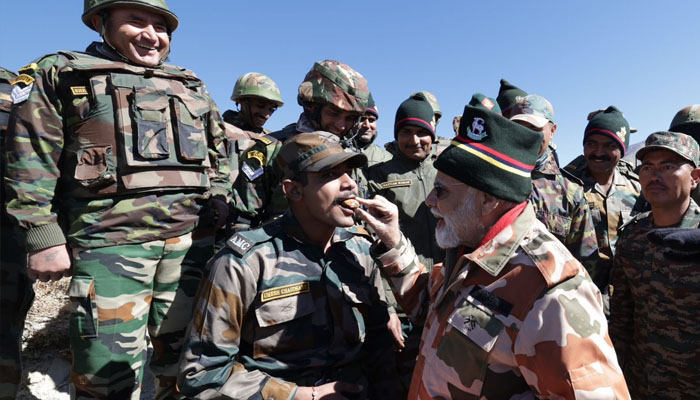 ಹಿಮಾಚಲದ ಲೆಪ್ಚಾದಲ್ಲಿ ಯೋಧರನ್ನು ಉದ್ದೇಶಿಸಿ ಪ್ರಧಾನಿ ಮೋದಿ ಭಾಷಣ army 2