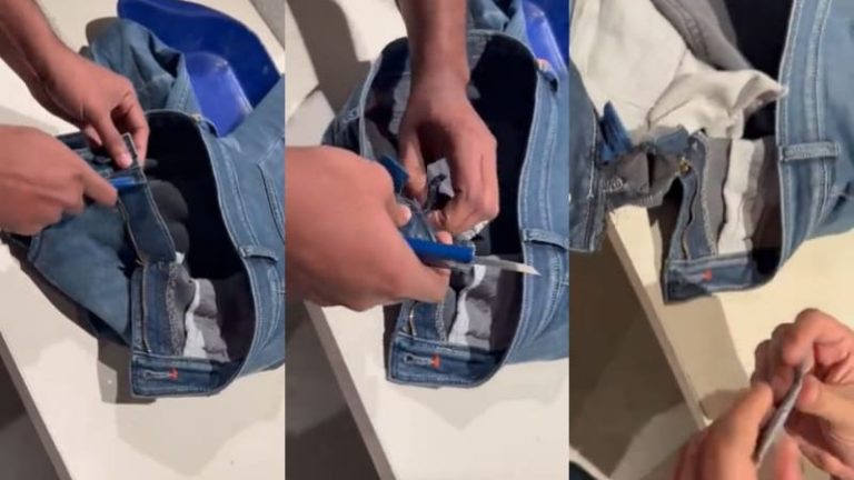 ಪ್ಯಾಂಟ್ ಜಿಪ್ ನಲ್ಲಿ ಚಿನ್ನ ಕಳ್ಳಸಾಗಣೆ pant