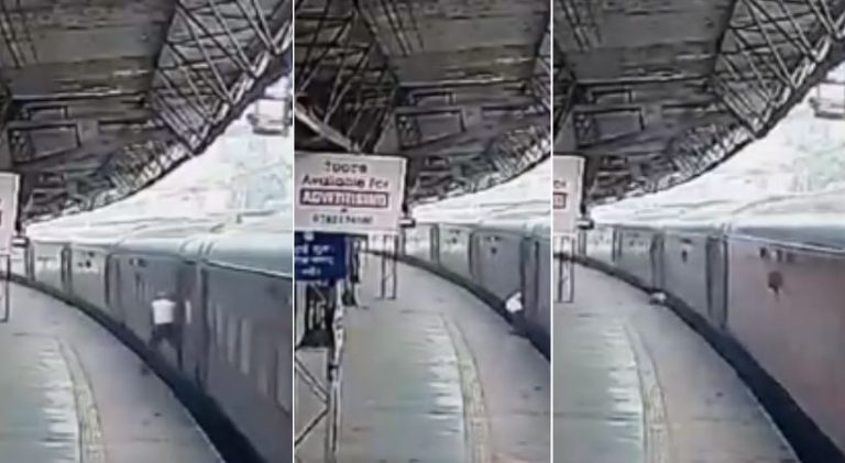 ಪ್ಲಾಟ್ ಫಾರ್ಮ್ ಮತ್ತು ರೈಲಿನ ನಡುವೆ ಸಿಲುಕಿ ವ್ಯಕ್ತಿಯ ದುರಂತ ಅಂತ್ಯ train platfarm