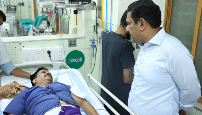 ಚಾಕುವಿನಿಂದ ಇರಿತ: ಬೆಳಗಾವಿಯ ಖಾಸಗಿ ಆಸ್ಪತ್ರೆಯಲ್ಲಿ ಚಿಕಿತ್ಸೆ ಪಡೆಯುತ್ತಿರುವ ಬಿಜೆಪಿ ಮುಖಂಡ belagavi