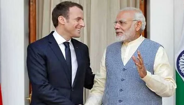 ಗಣರಾಜ್ಯೋತ್ಸವ ಕಾರ್ಯಕ್ರಮಕ್ಕೆ ಫ್ರಾನ್ಸ್ ಅಧ್ಯಕ್ಷ ಇಮಾನ್ಯುಯಲ್ ಮ್ಯಾಕ್ರನ್ ಅವರಿಗೆ ಭಾರತದ ಮುಖ್ಯ ಅತಿಥಿಯಾಗಿ ಆಹ್ವಾನ modhi & france precident