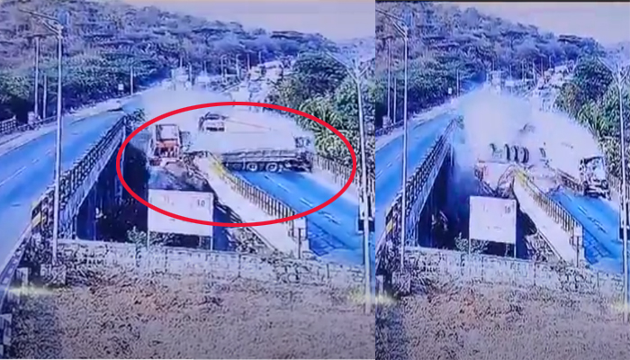 ಎರಡು ಲಾರಿಗಳ ನಡುವೆ ಭೀಕರ ಅಪಘಾತ: ಮೂವರು ಸ್ಥಳದಲ್ಲೇ ಧಾರುಣ ಸಾವು bengaluru