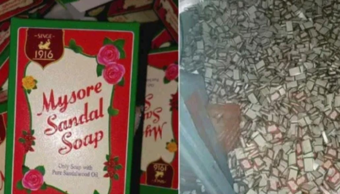 ಹೈದರಾಬಾದ್ ನಲ್ಲಿ ನಕಲಿ ಮೈಸೂರು ಸ್ಯಾಂಡಲ್ ಸೋಪ್ ತಯಾರಿಕಾ ಘಟಕ ಪತ್ತೆ! mysore sandal soap