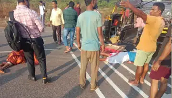 ಟಾಟಾ ಏಸ್ ಹಾಗೂ ಆಟೋ ನಡುವೆ ಅಪಘಾತ: ಚಾಲಕ ಸೇರಿ ನಾಲ್ವರಿಗೆ ಗಂಭೀರ ಗಾಯ karavara