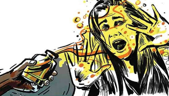 ಕೌಟುಂಬಿಕ ಕಲಹ: ಹೆಂಡತಿ ಮೇಲೆ ಆಸಿಡ್ ದಾಳಿ ನಡೆಸಿದ ನೀಚ ಪತಿ acid attack