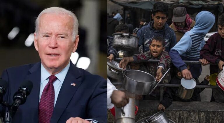 ಆಹಾರ ಮತ್ತು ಅಗತ್ಯ ವಸ್ತುಗಳನ್ನು ಏರ್ ಡ್ರಾಪ್ ಮೂಲಕ ತಲುಪಿಸಲಾಗುತ್ತದೆ: ಗಾಜಾಕ್ಕೆ ನೆರವು ನೀಡಿದ ಅಮೆರಿಕ joe biden