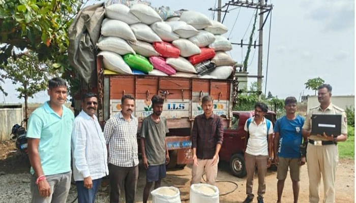 ಅಕ್ರಮವಾಗಿ ಪಡಿತರ ಅಕ್ಕಿ ಸಾಗಾಟ: 238 ಕ್ವಿಂಟಾಲ್ ಅಕ್ಕಿ, ಲಾರಿ ವಶ: ಲಾರಿ ಚಾಲಕ ಅರೆಸ್ಟ್ police