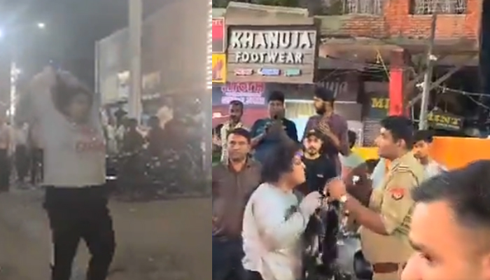 ನಡುರಸ್ತೆಯಲ್ಲಿ ರಂಪಾಟ ಮಾಡಿದ ಪಾನಮತ್ತ ಮಹಿಳೆ utthar pradesh