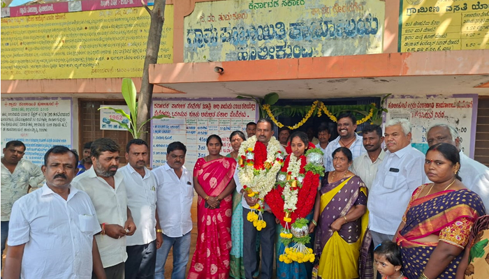 ಹುಲಿಕುಂಟೆ ಗ್ರಾ.ಪಂ. ಅಧ್ಯಕ್ಷರಾಗಿ ಅಮೃತ ಮಂಜುನಾಥ್ ಅವಿರೋಧ ಆಯ್ಕೆ hulikunte
