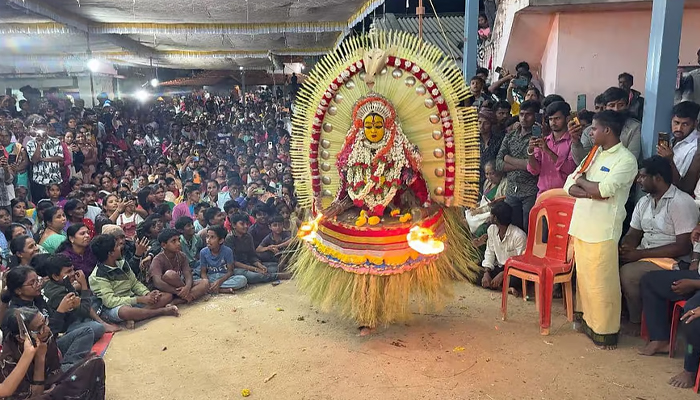 ಚಿಕ್ಕನಾಯಕನಹಳ್ಳಿ: ತುಳುನಾಡಿನ ಪಂಜುರ್ಲಿ ದೈವಕ್ಕೆ ಭಕ್ತಿ ಸಮರ್ಪಣೆ panjurli daiva