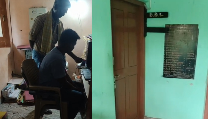 ಸರಿಯಾದ ಸಮಯಕ್ಕೆ ಬಾರದ ಪಿಡಿಓ– ಕಂಪ್ಯೂಟರ್ ಆಪರೇಟರ್: ಹಾಜರಾತಿ ಹಾಕುತ್ತಿರುವ ವಾಟರ್ ಮ್ಯಾನ್ ! pavagada