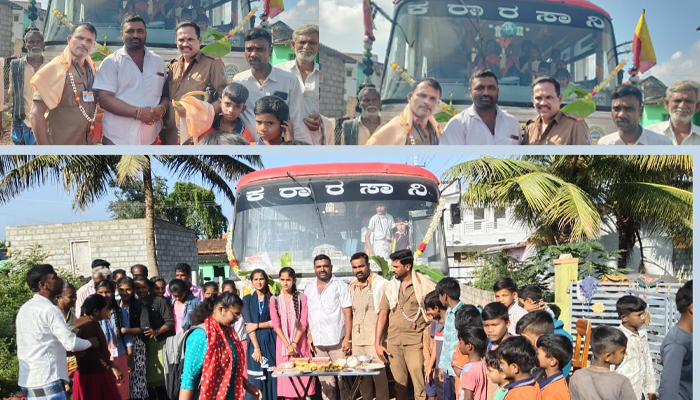 ಸರಗೂರು: ಕೊನೆಗೂ ಜಯಲಕ್ಷ್ಮೀಪುರ ಗ್ರಾಮಕ್ಕೆ ಬಂತು ಸರ್ಕಾರಿ ಬಸ್: ಗ್ರಾಮಸ್ಥರಿಂದ ಹರ್ಷ sargur