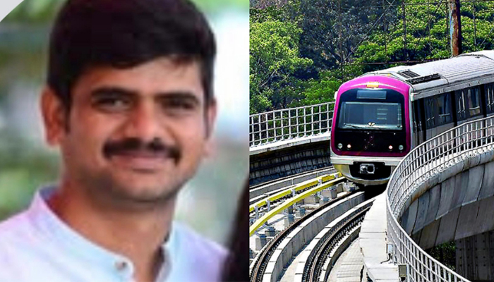 ಮೆಟ್ರೋ ರೈಲು ಹಳಿಗೆ ಹಾರಿ ವ್ಯಕ್ತಿ ಆತ್ಮಹತ್ಯೆ!