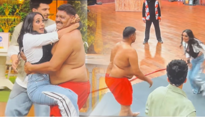 ಪೈಲ್ವಾನ್ ಜೊತೆ ಕುಸ್ತಿಯಾಡು ಎಂದು ಹೆಂಡತಿಯನ್ನೇ ಮುಂದೆ ಬಿಟ್ಟ ಖ್ಯಾತ ನಟ: ಮುಂದೇನಾಯ್ತು? laughter chefs 3