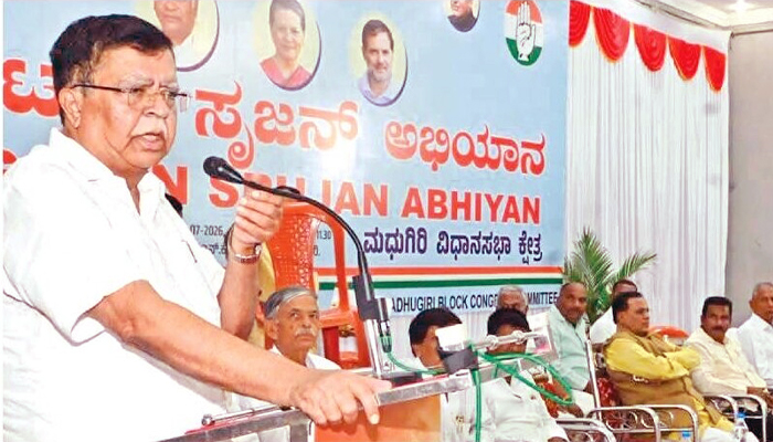 ಸಿದ್ಧರಾಮಯ್ಯರ ‘ಅನ್ನಭಾಗ್ಯ’: ಎಷ್ಟೇ ಬರಗಾಲ ಬಂದರೂ ಊಟಕ್ಕೆ ತೊಂದರೆಯಾಗದು: ಕೆ.ಎನ್. ರಾಜಣ್ಣ srjan