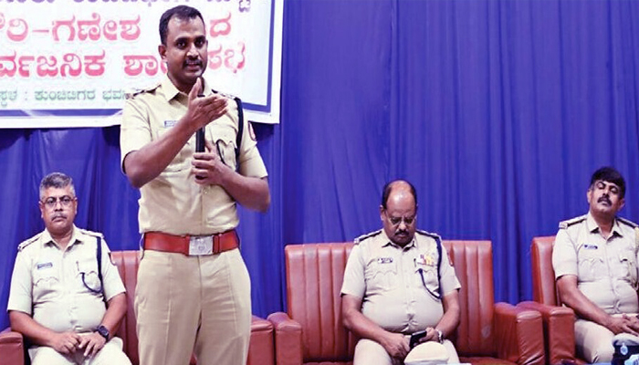 ಬಯಲಲ್ಲಿ ಗಣಪತಿ ಪ್ರತಿಷ್ಠಾಪನೆಗೆ ಅನುಮತಿ ಕಡ್ಡಾಯ: ಡಿಜೆ, ಮಾಡಿಫೈಡ್ ವೆಹಿಕಲ್ ಟ್ಯಾಬ್ಲೋಗಳಿಗೆ ಅವಕಾಶವಿಲ್ಲ: ಎಸ್ ಪಿ ಅಶೋಕ್ ಕೆ.ವಿ. ashok k v