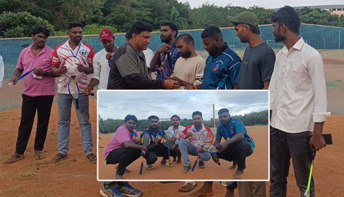 ದಸರಾ ಕ್ರೀಡಾಕೂಟ: ಜಿಲ್ಲಾ ಮಟ್ಟದ ಬಾಲ್ ಬ್ಯಾಡ್ಮಿಂಟನ್ ನಲ್ಲಿ ಪಾವಗಡದ ಚನ್ನಕೇಶವಪುರ ತಂಡಕ್ಕೆ ದ್ವಿತೀಯ ಸ್ಥಾನ ball badminton