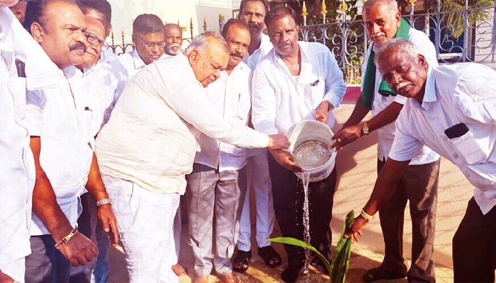 ಕೆರೆಗಳಿಗೆ ಭದ್ರಾ ಮೇಲ್ದಂಡೆ ಯೋಜನೆ ನೀರು: ಪಾವಗಡದಲ್ಲಿ ಅರಣ್ಯ ಸಚಿವ ರಾಮಲಿಂಗಾರೆಡ್ಡಿ ಭರವಸೆ ramalinga reddy