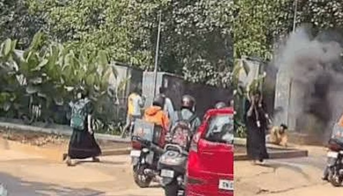 ಬೆಂಗಳೂರು: ಅಮೆಜಾನ್ ಕಚೇರಿ ಹೊರಗೆ ಟ್ರಾನ್ಸ್’ಫಾರ್ಮರ್ ಸ್ಫೋಟ; ಪಾದಚಾರಿಗೆ ಗಾಯ amazon office